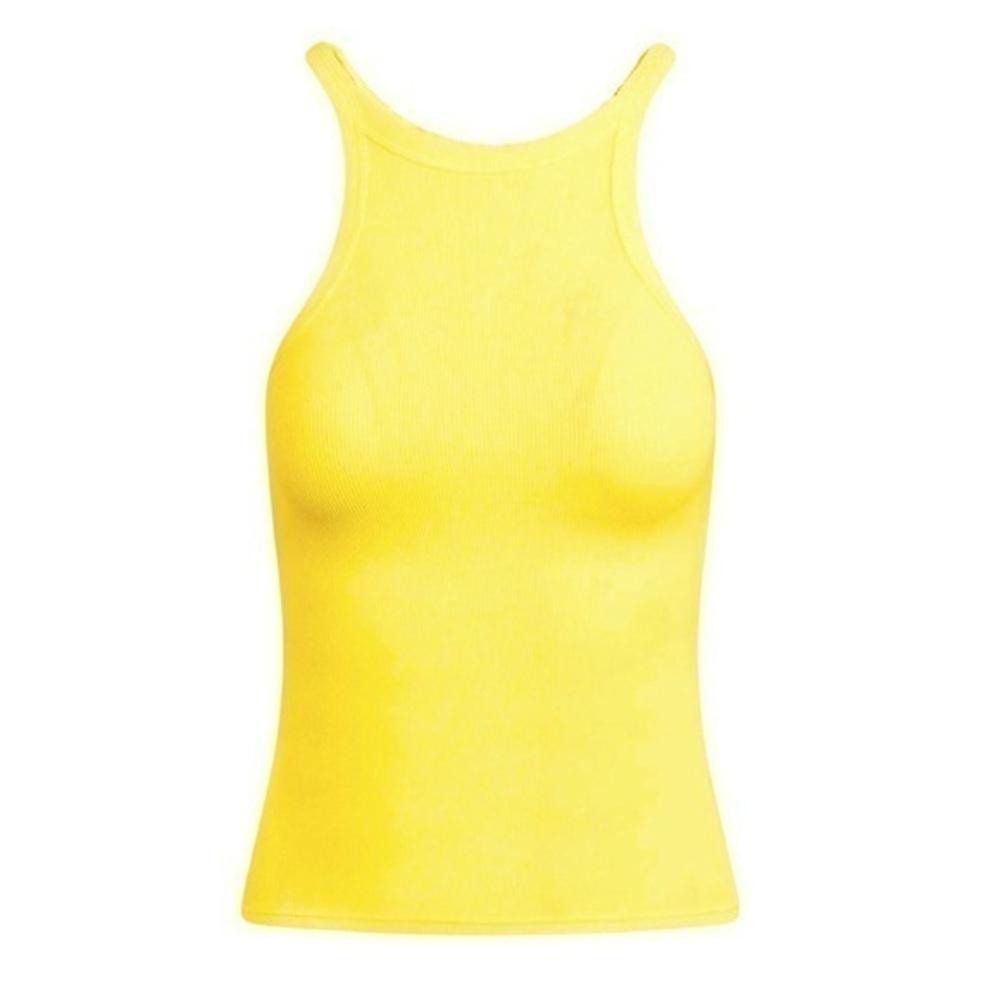 Favorite Daughter Yellow Ribbed Top
